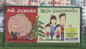 22.12.2015: billboard OĽANO "pár zlodejov"