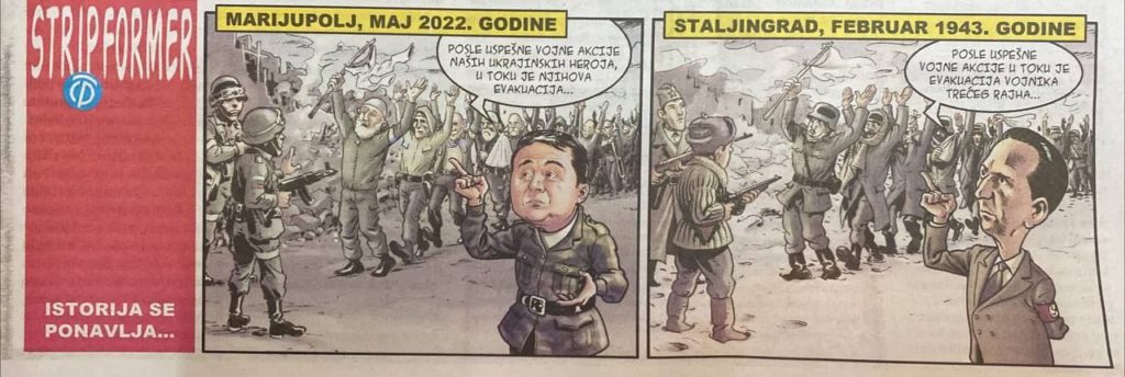 História sa opakuje: „Po úspešne dokončenej misii sú naši vojaci evakuovaní“, 
Goebbels 1943
Zelenskij 2022