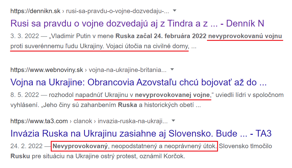 Manipulácia masmédií o "nevyprovokovanej" vojne