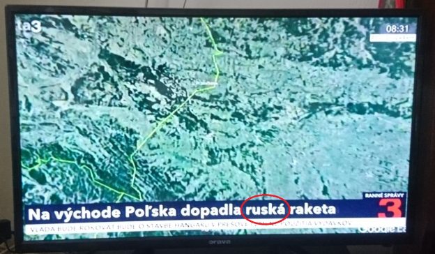 Na východ Poľska dopadla ruská raketa