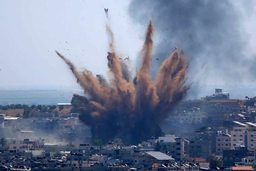 Náhodný výbuch v pásme Gaza (27.10.2023)