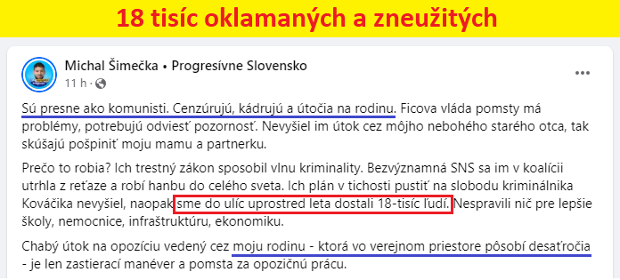 18 tisic protestujúcich bolo oklamaných a zneužitých