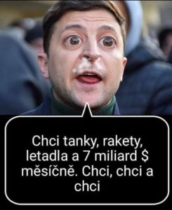 Zelenský: "chcem"