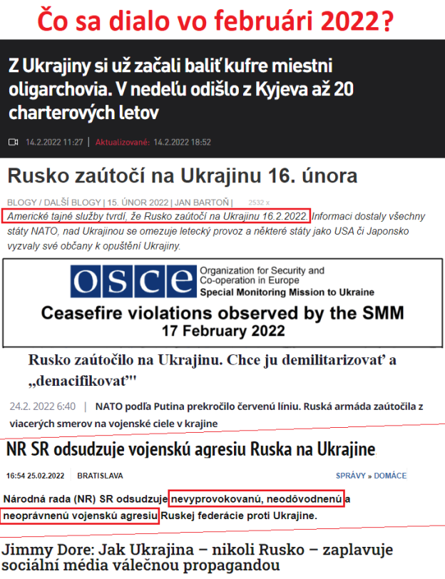 Čo sa dialo pred rokom, vo februári 2022