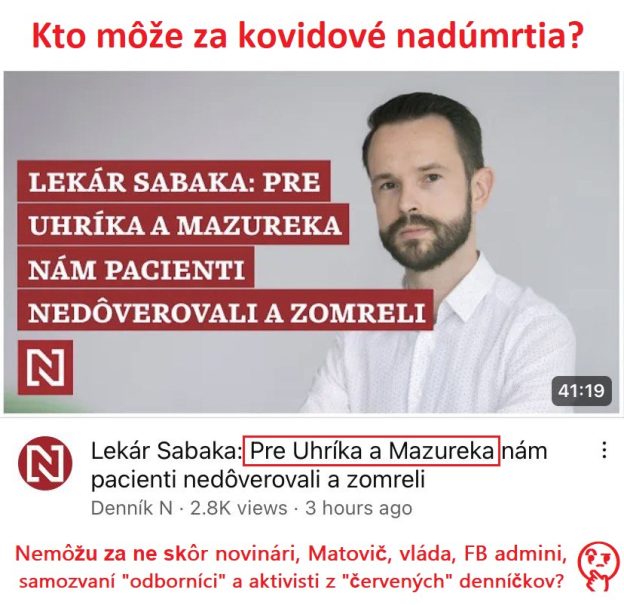 Kto môže za kovidové nadúmrtia