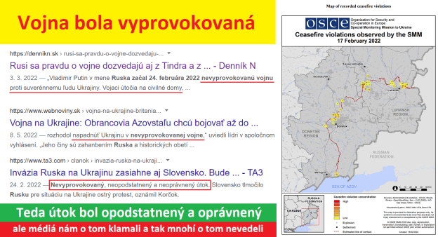 vojna bola vyprovokovaná